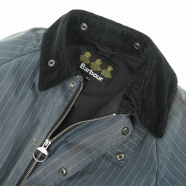 実際に弊社で買取させて頂いたBarbour/バブアー BEDEAL ビデイル ストライプジャケット1202227/38の画像 6枚目