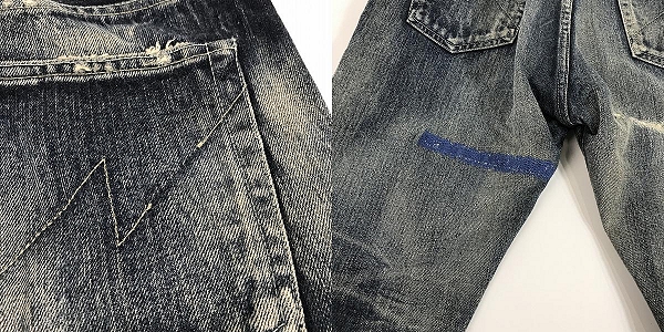 実際に弊社で買取させて頂いたNEIGHBORHOOD/ネイバーフッド 20AW BLOCK SAVAGE.DP MID/14OZ-PT デニムパンツ INDIGO 202XBNH-PTM08/Lの画像 9枚目
