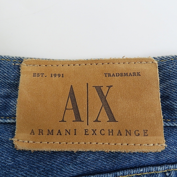 実際に弊社で買取させて頂いたARMANI EXCHANGE/アルマーニエクスチェンジ デニムパンツ 38×32の画像 2枚目