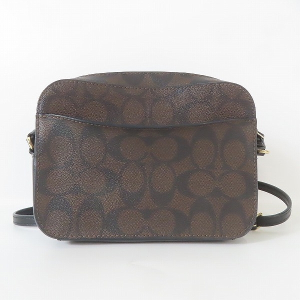 実際に弊社で買取させて頂いたCOACH/コーチ シグネチャー PVC×レザー ショルダーバッグ/カメラバッグ 91677 の画像 1枚目