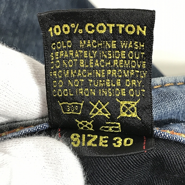 実際に弊社で買取させて頂いたEVISU/エヴィス ユーロエヴィス デニムパンツ/30の画像 5枚目