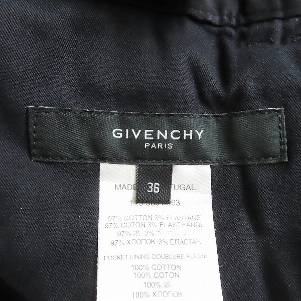 実際に弊社で買取させて頂いたGIVENCHY/ジバンシィ 12SS スリム カーゴパンツ 5831 503/36の画像 3枚目