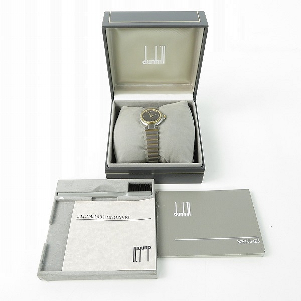実際に弊社で買取させて頂いたDunhill/ダンヒル ミレニアム クオーツ腕時計【動作未確認】の画像 8枚目