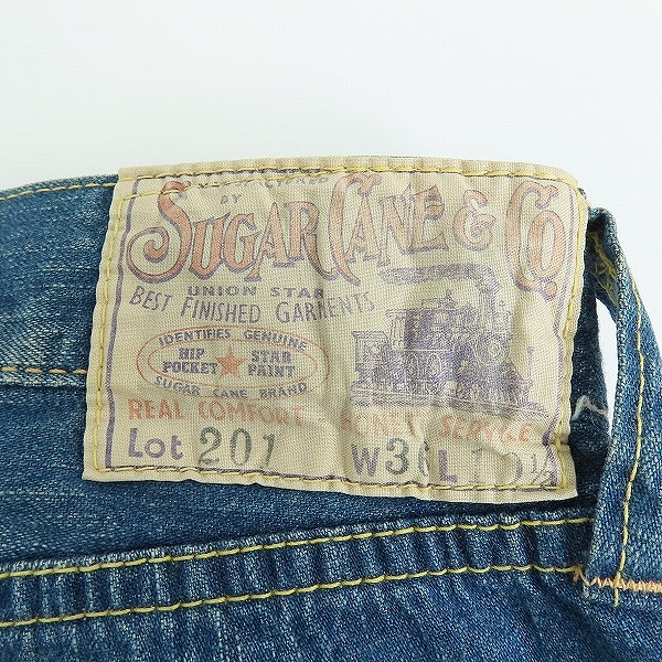 実際に弊社で買取させて頂いた(1)SUGAR CANE/シュガーケーン  デニム ハーフパンツ SC51201H1/36の画像 4枚目