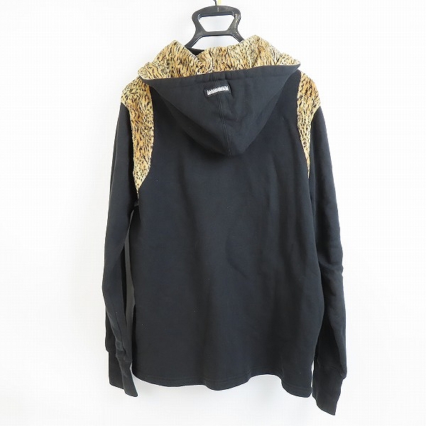 実際に弊社で買取させて頂いたNEIGHBORHOOD/ネイバーフッド レオパード切り替えフード付きブルゾンジャケット/102UNNH-CSM01/Lの画像 1枚目