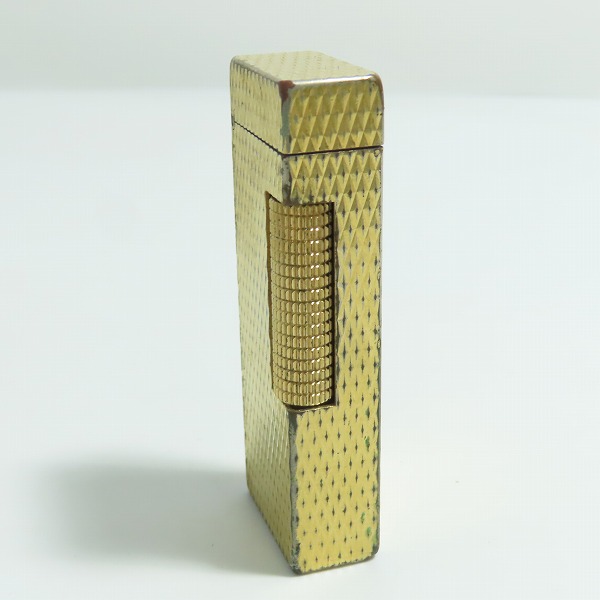 実際に弊社で買取させて頂いたdunhill/ダンヒル サイドローラー ガスライター ゴールドカラーの画像 3枚目