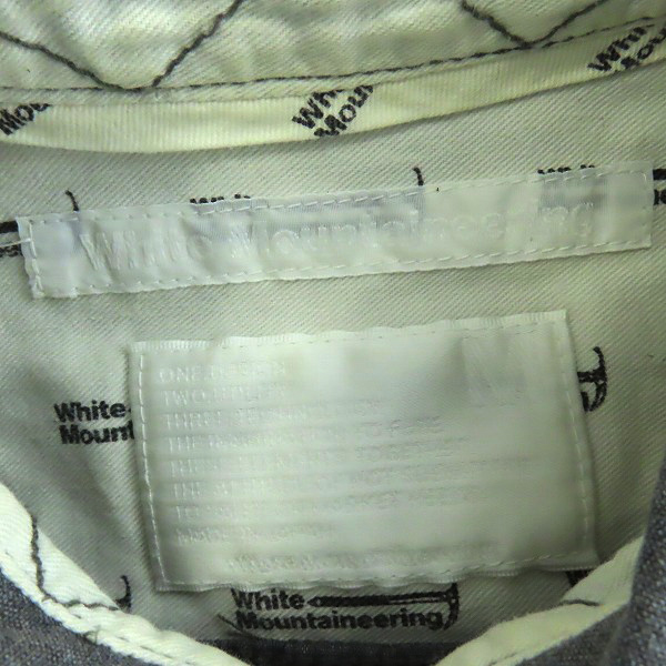 実際に弊社で買取させて頂いたWhiteMountaineering/ホワイトマウンテニアリング 半袖シャツ /Mの画像 2枚目