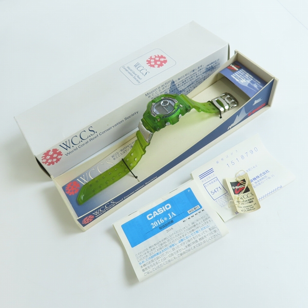 実際に弊社で買取させて頂いたG-SHOCK/Gショック フロッグマン WCCS サンゴ礁 DW-9900WC-2Tの画像 7枚目