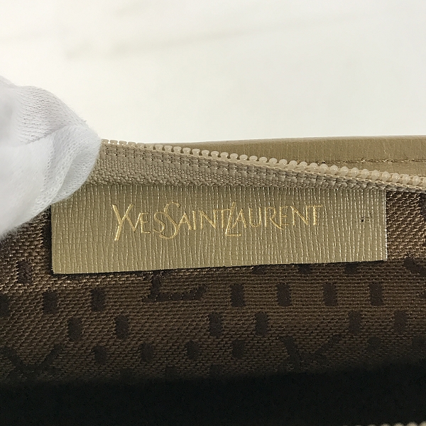 実際に弊社で買取させて頂いたYSL/YVES SAINT LAURENT/イブサンローラン オールド クラッチバッグ セカンドバッグ の画像 5枚目