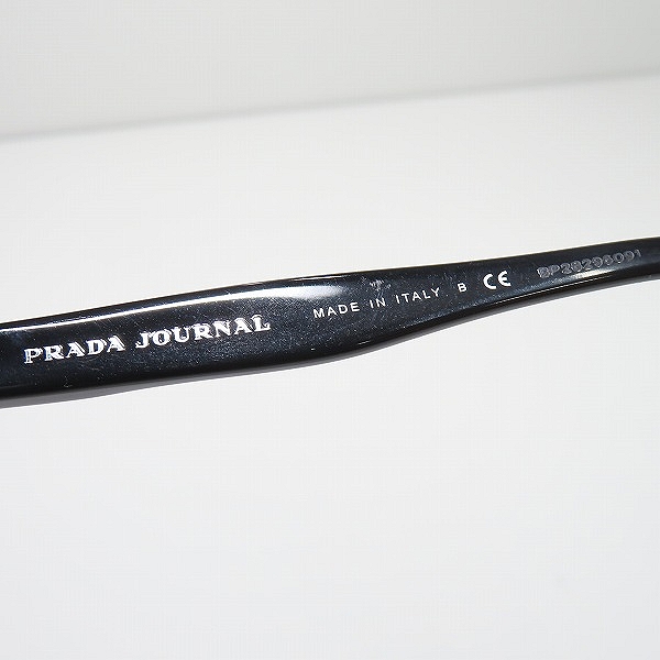 実際に弊社で買取させて頂いた(2)PRADA JOURNAL/プラダ ジャーナル メガネフレーム アイウェア VPR07T-F ブラックの画像 5枚目