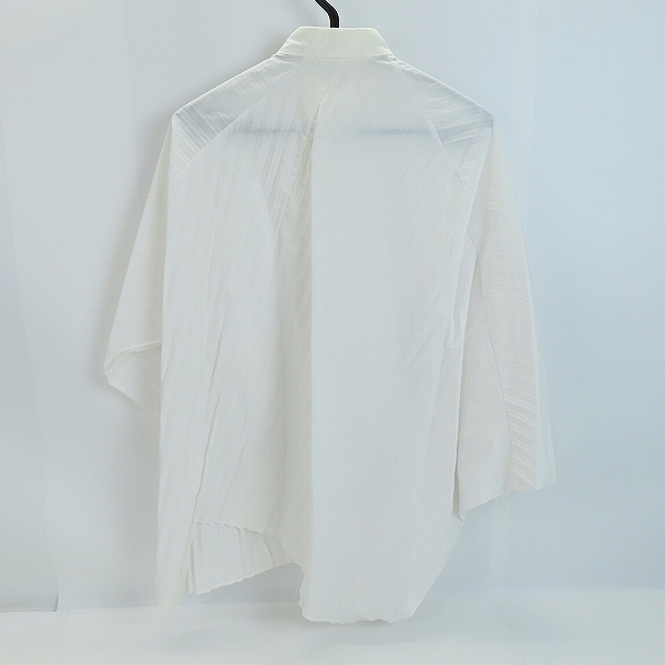 実際に弊社で買取させて頂いたJUNYA WATANABE COMME des GARCONS/ジュンヤワタナベコムデギャルソン 変形プリーツ シャツ JP-B022/Mの画像 1枚目