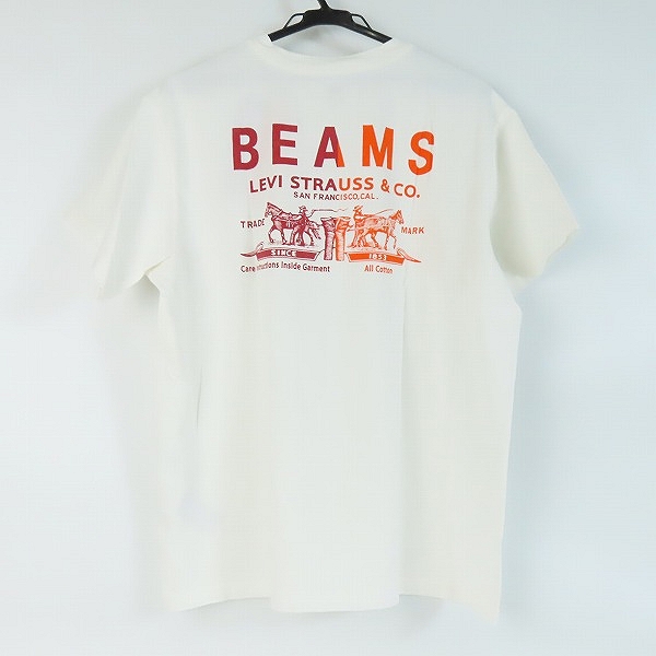 実際に弊社で買取させて頂いた【未使用】BEAMS×LEVIS/ビームス×リーバイス ロゴ Tシャツ/L