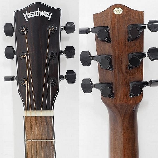 実際に弊社で買取させて頂いた★Headway/ヘッドウェイ HD-630 アコースティックギター/アコギ ソフトケース付の画像 2枚目