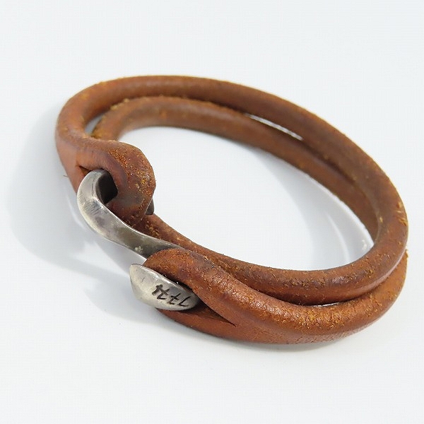 実際に弊社で買取させて頂いたTHE FLAT HEAD/フラットヘッド Sカン レザーブレスレット