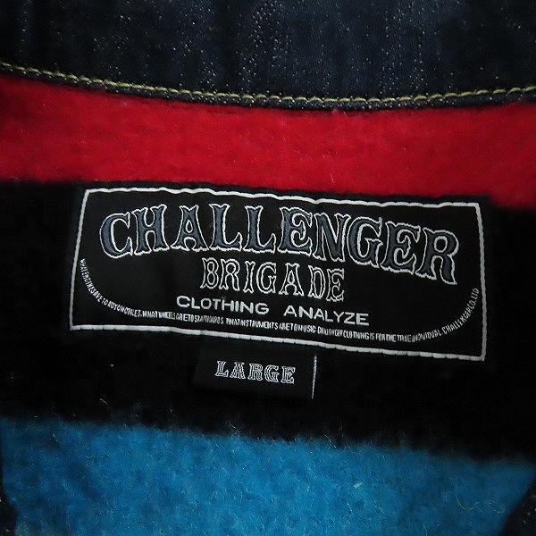 実際に弊社で買取させて頂いたCHALLENGER/チャレンジャー DENIM TRUCKER JACKET デニムトラックジャケット CLG-JK 016-012/Lの画像 2枚目