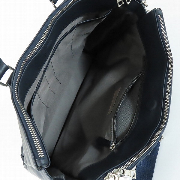 実際に弊社で買取させて頂いたBEAMS LIGHTS/ビームスライツ フェイクレザー 2way ハンドバック/ショルダーバッグの画像 3枚目