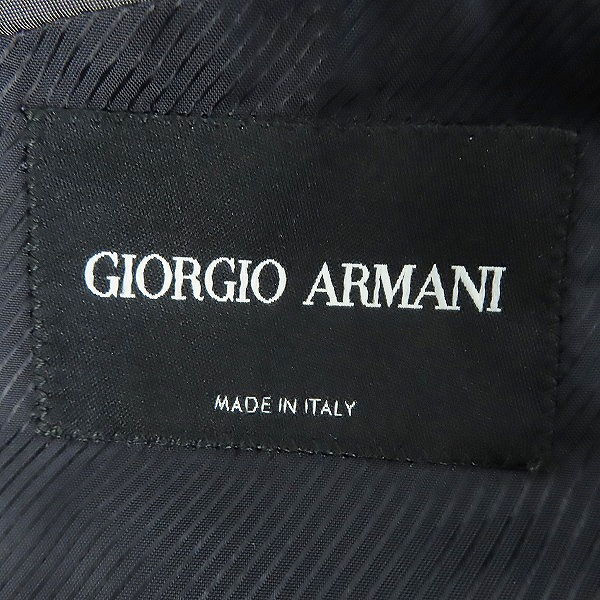 実際に弊社で買取させて頂いたGIORGIO ARMANI/ジョルジオアルマーニ セットアップ スーツ ストライプ ジャケット/パンツ 50の画像 2枚目