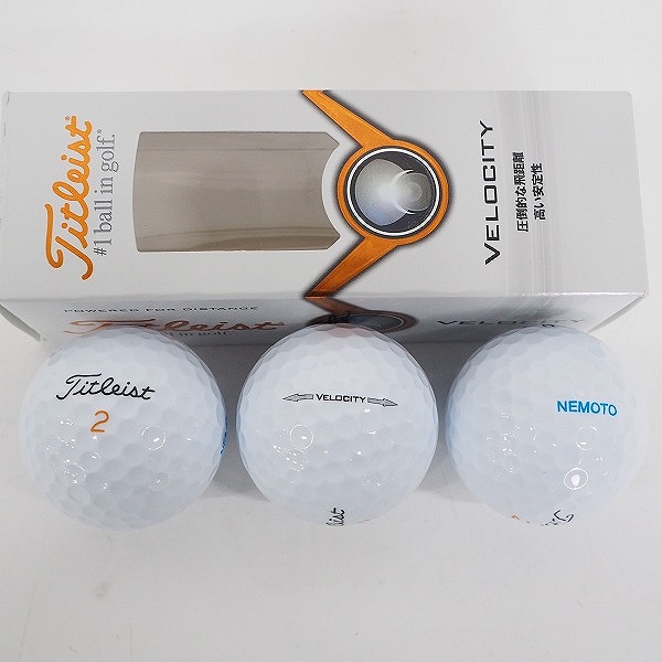 実際に弊社で買取させて頂いた【未使用/オウンネーム】Titleist/タイトリスト NXT TOUR S・VELOCITY ゴルフボール 計1ダースの画像 3枚目