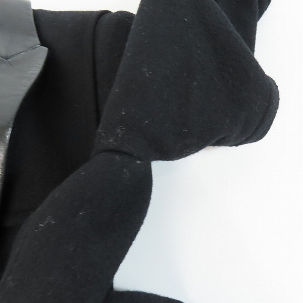 実際に弊社で買取させて頂いたUNDERCOVER/アンダーカバー 13AW 袖ニット ラペル切替コート L1304/1の画像 9枚目