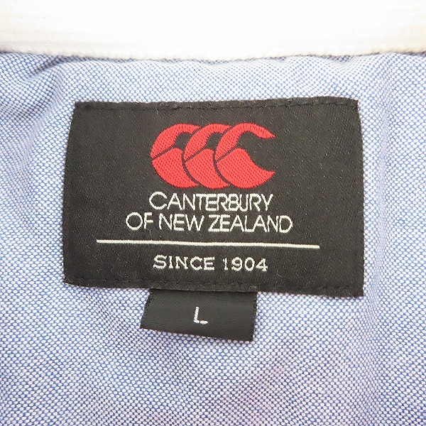 実際に弊社で買取させて頂いたCanterbury/カンタベリー 刺繍 半袖ポロシャツ 2101014N10/Lの画像 2枚目