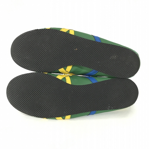 実際に弊社で買取させて頂いたOnitsuka Tiger/オニツカタイガー MEXICO 66/メキシコ66 グリーン/イエロー THL7C2-8504/31.0の画像 2枚目