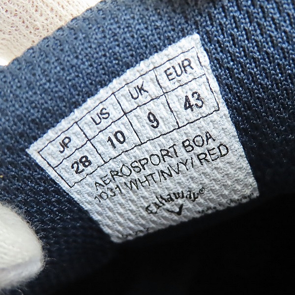 実際に弊社で買取させて頂いたCallaway Footwear/キャロウェイ フットウェア AEROSPORTS BOA /ゴルフシューズ/28の画像 5枚目