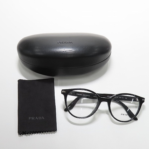 実際に弊社で買取させて頂いた(3)PRADA JOURNAL/プラダ ジャーナル メガネフレーム アイウェア VPR07T-F ブラックの画像 9枚目