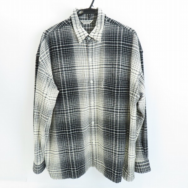 実際に弊社で買取させて頂いたCOOTIE PRODUCTIONS/クーティー 22AW Ombre Check Open Collar Pullover L/S Shirt チェック シャツ CTE-22A403/L