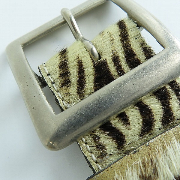 実際に弊社で買取させて頂いたNEIGHBORHOOD/ネイバーフッド ハラコ レザーベルトの画像 7枚目