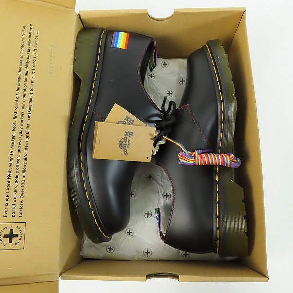 実際に弊社で買取させて頂いたDr.Martens/ドクターマーチン 1461 for PRIDE LGBTQ 3ホールブーツ/UK9の画像 6枚目