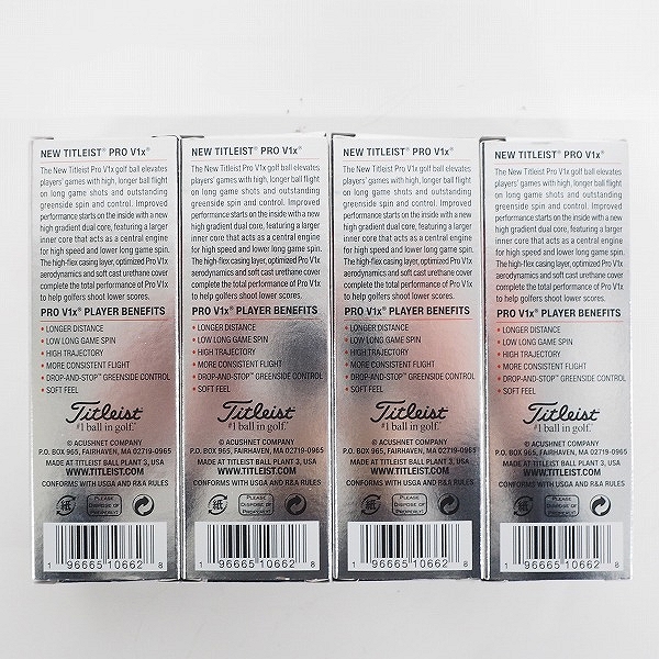 実際に弊社で買取させて頂いた【未使用】Titleist/タイトリスト PRO V1x ゴルフボール ホワイト 1ダースの画像 3枚目
