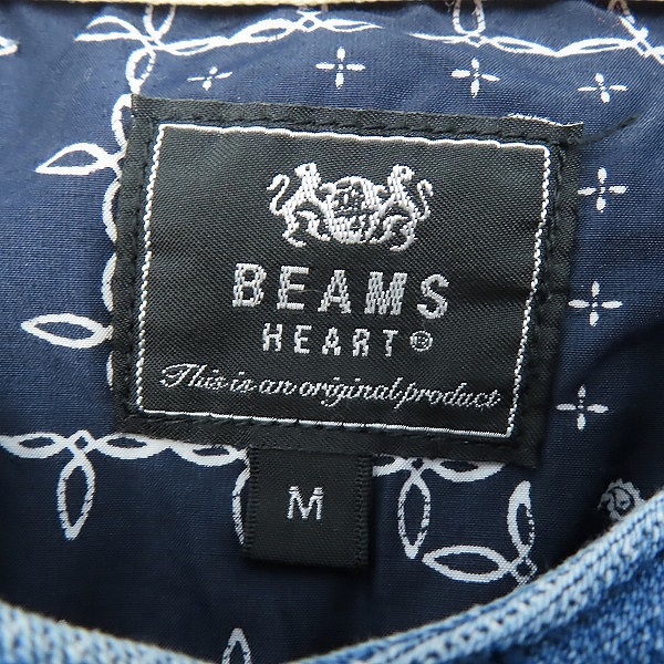 実際に弊社で買取させて頂いたBEAMS HEART/ビームスハート 　ノーカーラーデニムスウェットシャツ 42-13-0210-819/Mの画像 2枚目
