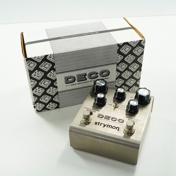 実際に弊社で買取させて頂いたstrymon/ストライモン DECO テープ サチュレーション ダブル トラッカー エミュレーター エフェクター 動作確認済み