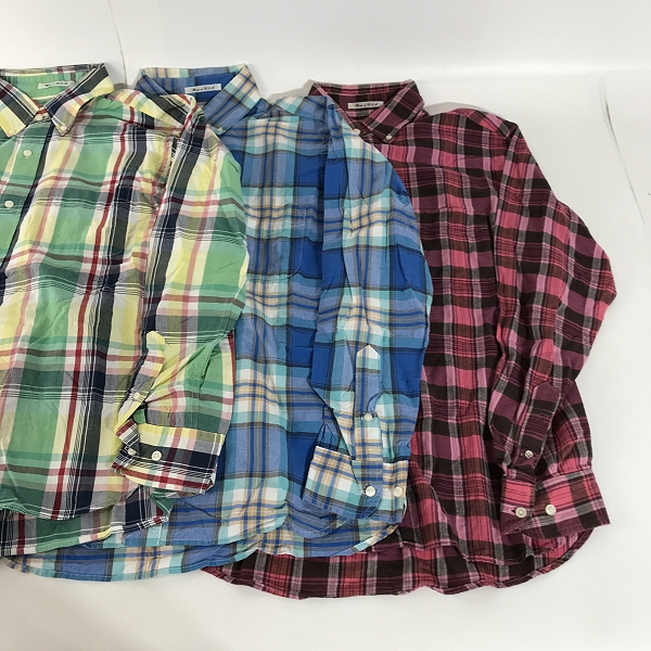 実際に弊社で買取させて頂いた【おまとめ】SUGAR CANE/シュガーケーン チェック柄 長袖ボタンシャツ