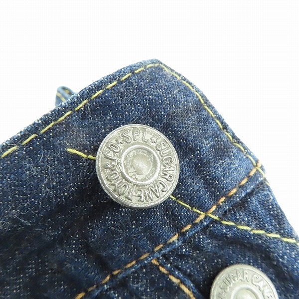 実際に弊社で買取させて頂いた(1)SUGAR CANE/シュガーケーン サマータイム ブルーデニム 1947モデル TYPEII ショートパンツ SC52013/36の画像 6枚目