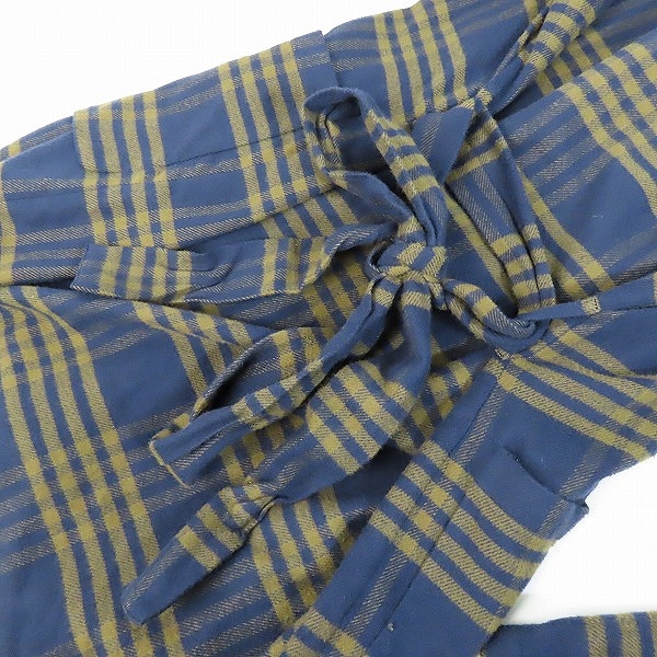 実際に弊社で買取させて頂いたTOMORROWLAND/トゥモローランド  チェック柄 チェスターコート /XLの画像 2枚目