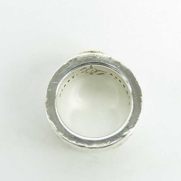 実際に弊社で買取させて頂いたFIRST ARROWS/ファーストアローズ K18付き 唐草彫り アラベスク リング/指輪 11-11.5号の画像 5枚目