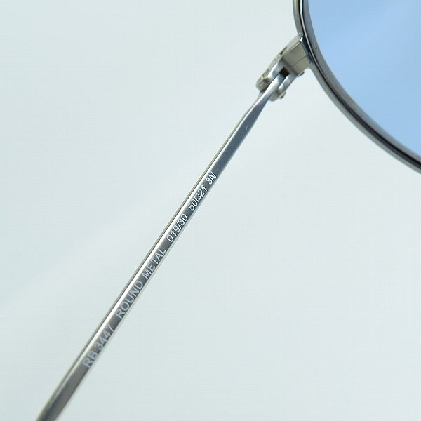 実際に弊社で買取させて頂いたRay-Ban/レイバン ROUND METAL ラウンドメタル サングラス アイウェア RB3447の画像 7枚目