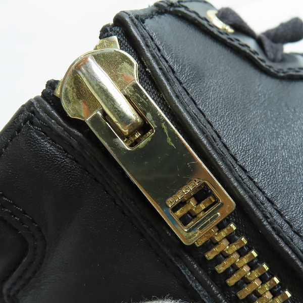 実際に弊社で買取させて頂いたDIESEL/ディーゼル サイドジップ レザー ハイカットスニーカー 27の画像 9枚目