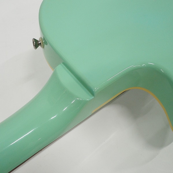 実際に弊社で買取させて頂いた★Duesenberg/デューセンバーグ DJP-SG Surf Green セミホロータイプ エレキギター ギグケース付の画像 8枚目