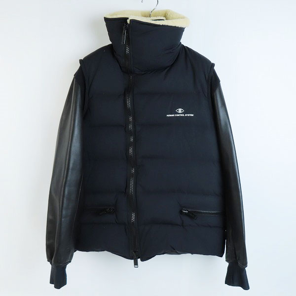 実際に弊社で買取させて頂いたUNDERCOVER/アンダーカバー 17AW ハイネックアームレザーボアブルゾン/ダウンジャケット UCT4202/2