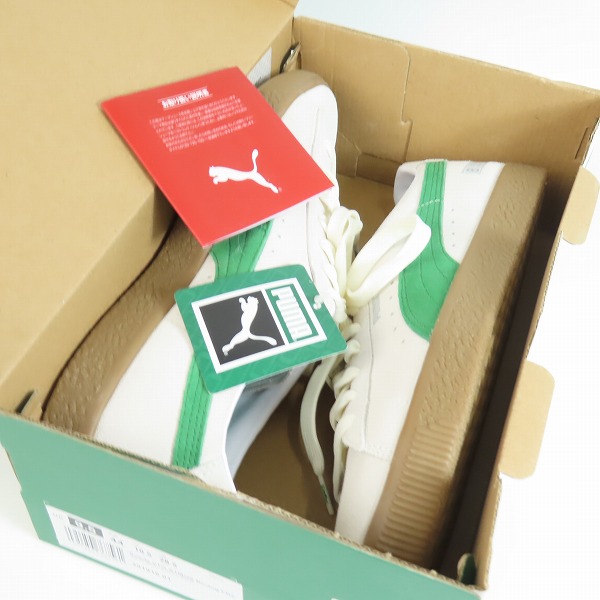 実際に弊社で買取させて頂いた【未使用】Birdog×#FR2×atmos×Puma/バードッグ × #FR2 × アトモス × プーマ Suede VTG "Sail/Green" 391916-01/28.5の画像 6枚目