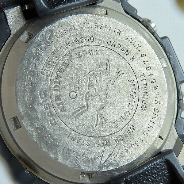 実際に弊社で買取させて頂いたG-SHOCK/Gショック FROGMAN フロッグマン DW-8200の画像 3枚目