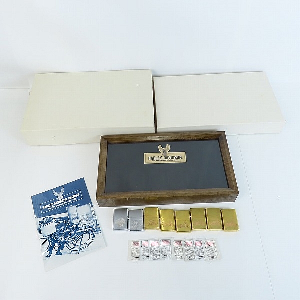 実際に弊社で買取させて頂いた【付属品完備】ZIPPO/ジッポー HARLEY DAVIDSON/ハーレーダビッドソン 歴史 85周年記念 ZIPPO 8個セット/イタヤの画像 8枚目