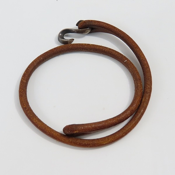 実際に弊社で買取させて頂いたTHE FLAT HEAD/フラットヘッド Sカン レザーブレスレットの画像 6枚目