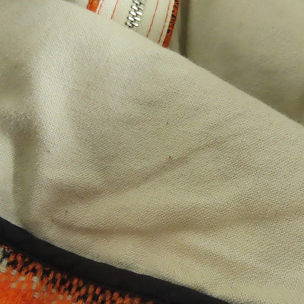 実際に弊社で買取させて頂いたTHE FLAT HEAD GOOGIES/フラットヘッド ウールジップアップ ジャケット チェック柄/38の画像 6枚目