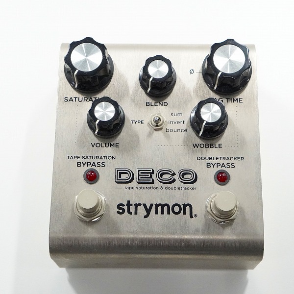 実際に弊社で買取させて頂いたstrymon/ストライモン DECO テープ サチュレーション ダブル トラッカー エミュレーター エフェクター 動作確認済みの画像 1枚目