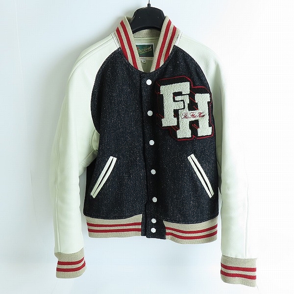 実際に弊社で買取させて頂いたTHE FLAT HEAD GOOGIES/フラットヘッド スタジャン 袖レザー /38