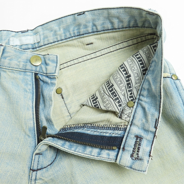 実際に弊社で買取させて頂いたNUMBER (N)INE/ナンバーナイン 02AW 泥加工デニムパンツ/0の画像 5枚目