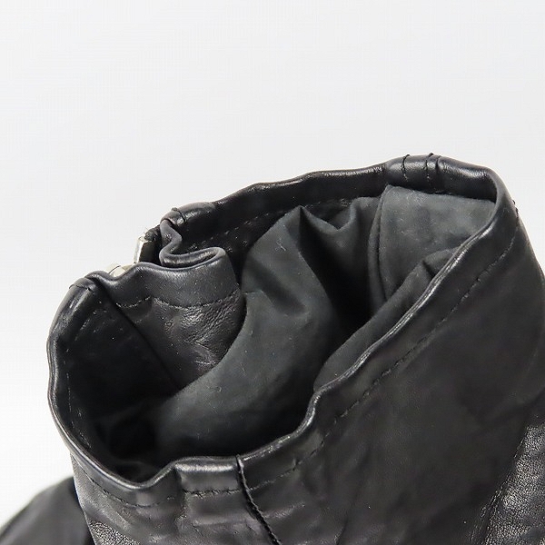 実際に弊社で買取させて頂いたBACKLASH/バックラッシュ JAPAN SHOULDER “GARMENT-DYED” RIDERS COAT/ライダース コート 1773-13/M(2)の画像 7枚目